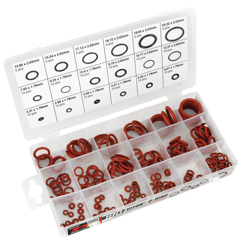 PERFORMANCE TOOL W5239 Performance Tool Viton O-Ring Assortment (180 Piece Set)