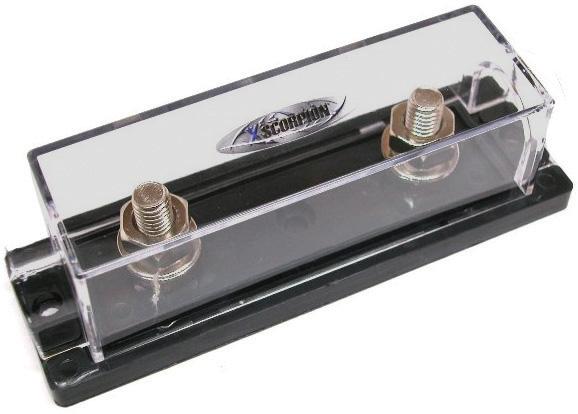 XSCORPION ANL1010P Platinum 0/2/4ga In & Out Fuse Holder - High quality product image showing XSCORPION ANL1010P Platinum 0/2/4ga In & Out Fuse Holder details and features