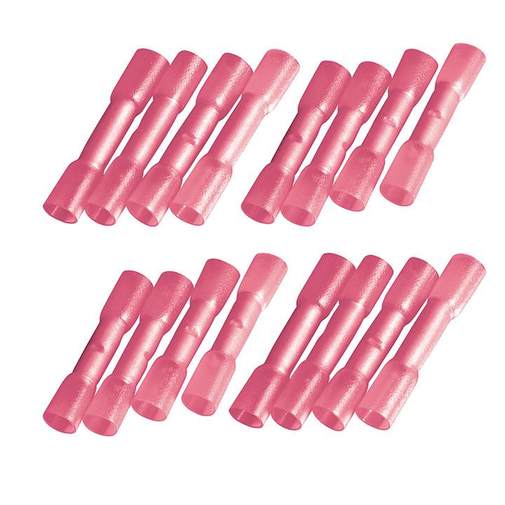 XSCORPION BC8R Butt Connectors 8ga. 25 Pack Red - High quality product image showing XSCORPION BC8R Butt Connectors 8ga. 25 Pack Red details and features