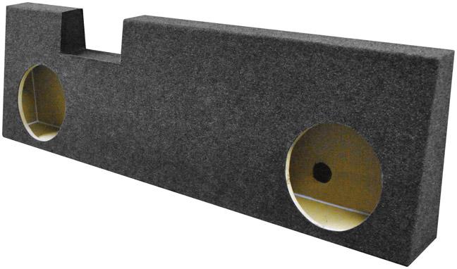 QPOWER FORD 10 SDUTY Ford Super Duty 2004-2013 2 Hole 10 INCH Empty Woofer Box. Berhind Seat!