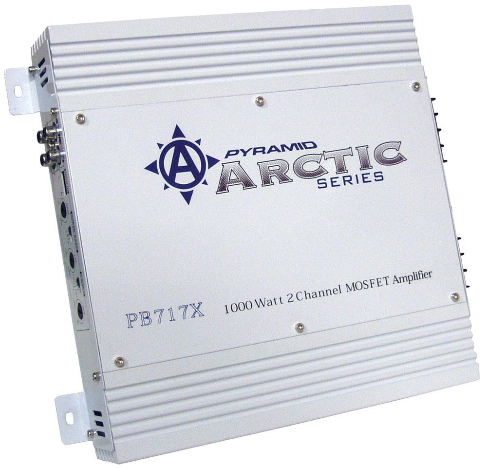 PYRAMID PB717X Amplifier 1000watt 2 Channel Arctic Series - High quality product image showing PYRAMID PB717X Amplifier 1000watt 2 Channel Arctic Series details and features