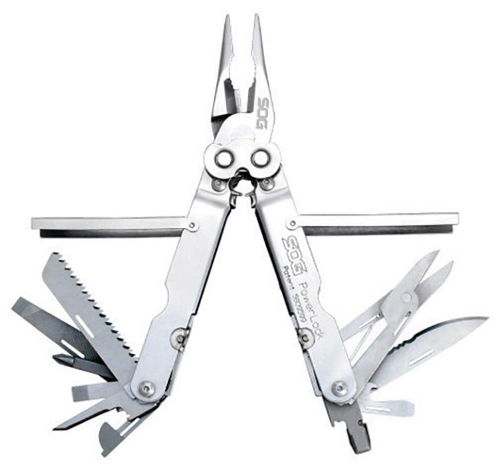 SOG S60N-CP Powerlock Multi Tool - High quality product image showing SOG S60N-CP Powerlock Multi Tool details and features