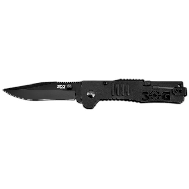 SOG SJ32-CP Slimjim Folding Knife (black Straight Edge)