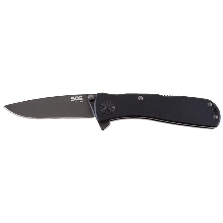 SOG TWI12-CP Twitch Ii - Black Folding Knife - High quality product image showing SOG TWI12-CP Twitch Ii - Black Folding Knife details and features