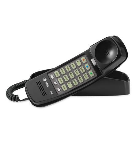 AT&T 210 BLACK Trimline Corded Phone Black - The Twister Group Tools product