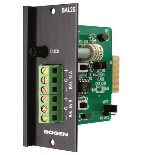 BOGEN BAL2S Balanced Input Module - High quality product image showing BOGEN BAL2S Balanced Input Module details and features