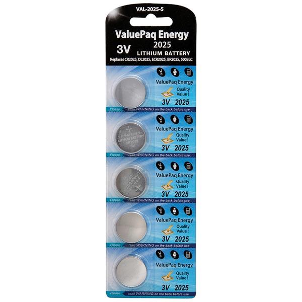 DANTONA VAL-2025-5 ValuePaq Energy 2025 Lithium Coin Cell Batteries, 5 pk - High quality product image showing DANTONA VAL-2025-5 ValuePaq Energy 2025 Lithium Coin Cell Batteries, 5 pk details and features
