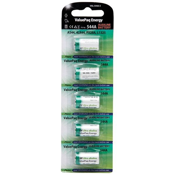 DANTONA VAL-544A-5 ValuePaq Energy 544A Alkaline Cylindrical Cell Batteries, 5 pk