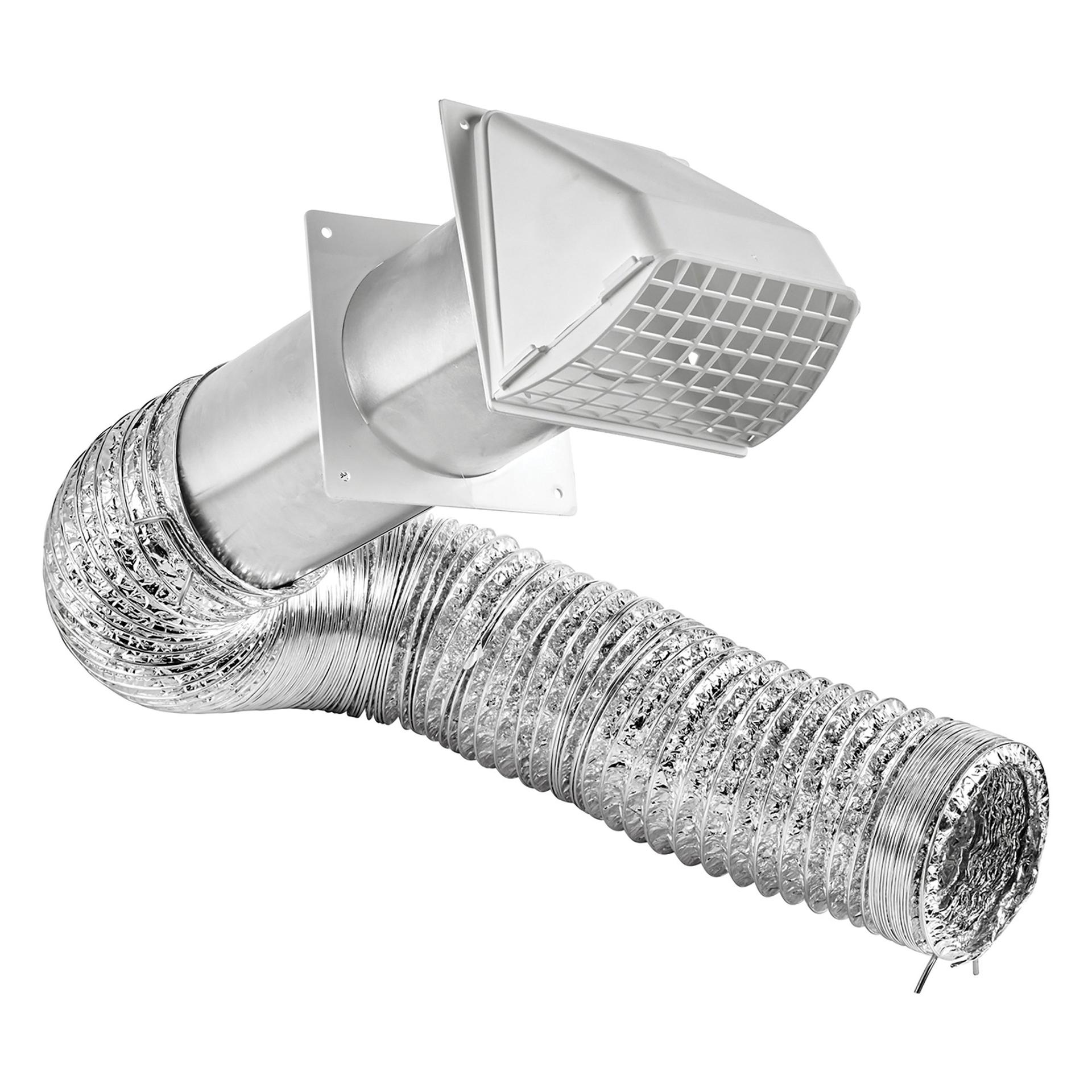 LAMBRO 1375W 4-In. x 8-Ft. UL 2158A Transition Duct Vent Kit - High quality product image showing LAMBRO 1375W 4-In. x 8-Ft. UL 2158A Transition Duct Vent Kit details and features