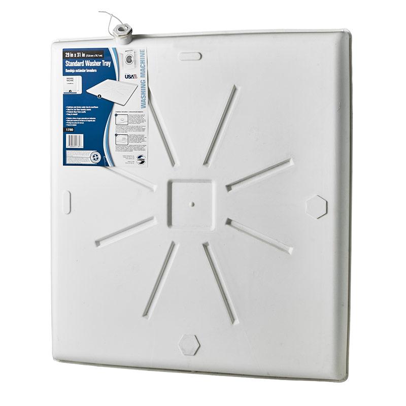 LAMBRO 1780 29 inch x 31 inch (High-Impact) Plastic Washing Machine Pan - High quality product image showing LAMBRO 1780 29 inch x 31 inch (High-Impact) Plastic Washing Machine Pan details and features