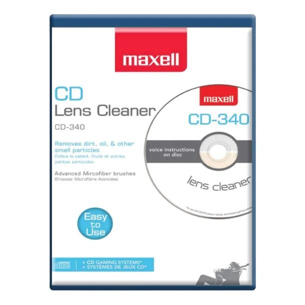 MAXELL 190048 Maxlink Pro CD/DVD CD-340 Laser Lens Cleaner - High quality product image showing MAXELL 190048 Maxlink Pro CD/DVD CD-340 Laser Lens Cleaner details and features