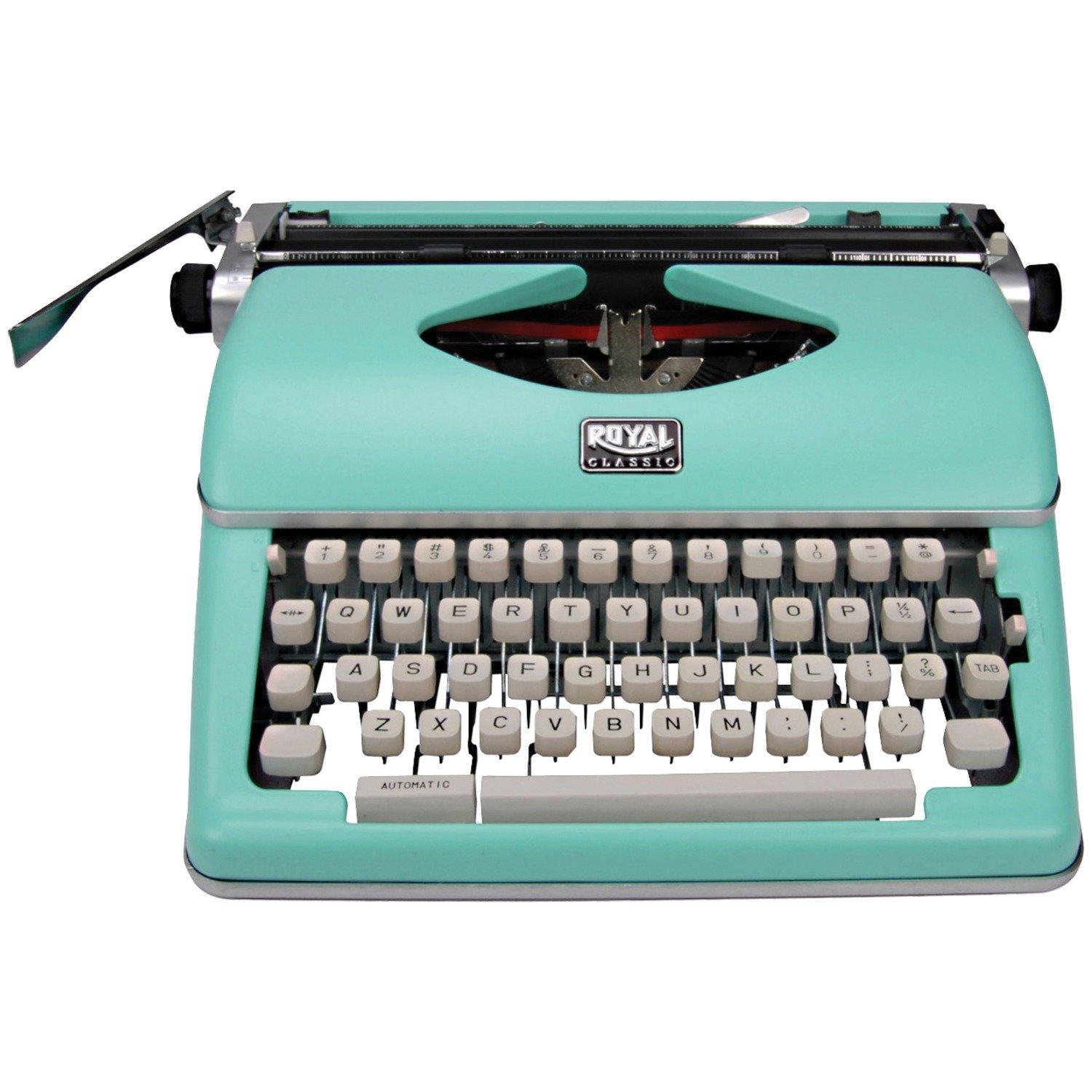 ROYAL 79101T Classic Manual Typewriter (Mint Green) - High quality product image showing ROYAL 79101T Classic Manual Typewriter (Mint Green) details and features