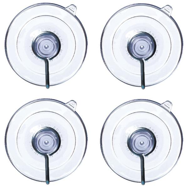 NO LOGO 7500-77-3040 Suction Cups with Hooks, 4 pk
