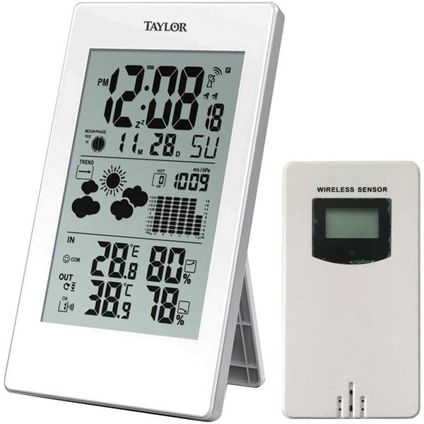 TAYLOR 1735 Digital Weather Forecaster with Barometer & Alarm Clock - High quality product image showing TAYLOR 1735 Digital Weather Forecaster with Barometer & Alarm Clock details and features