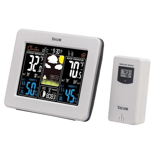 TAYLOR 1736 Digital Deluxe Color Weather Forecaster - The Twister Group Tools product