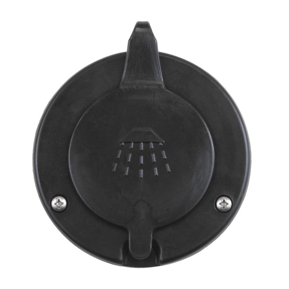 SCANDVIK 10262P CAP & CONTAINER FOR RECESSED SHOWER - BLACK - High quality product image showing SCANDVIK 10262P CAP & CONTAINER FOR RECESSED SHOWER - BLACK details and features