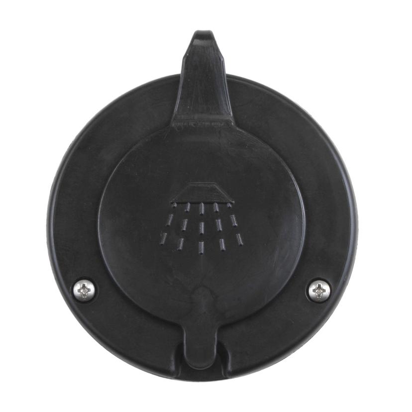 SCANDVIK 10262P CAP & CONTAINER FOR RECESSED SHOWER - BLACK