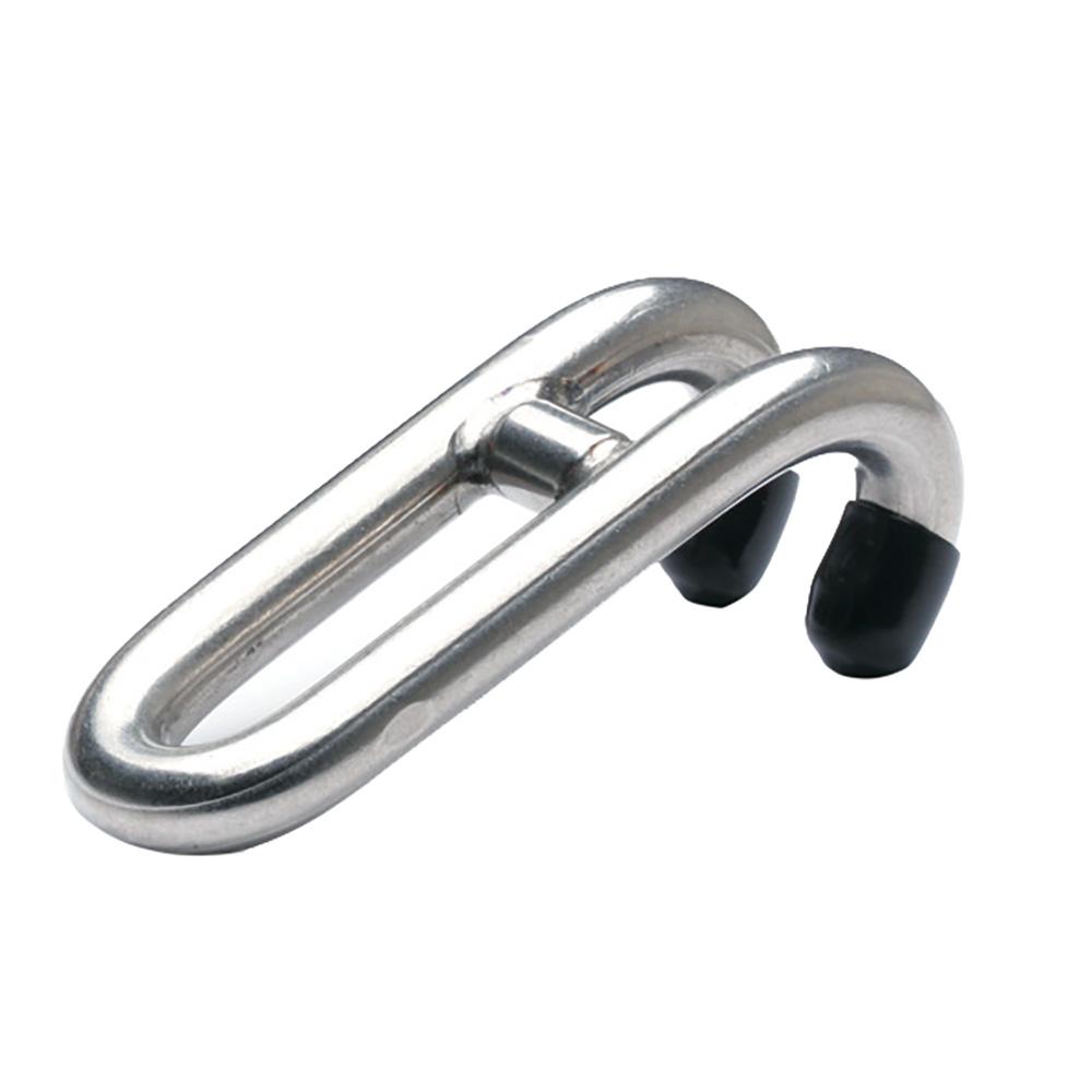 C. SHERMAN JOHNSON 46-465-5 INCHCaptain Hook INCH Chain Snubber Small Snubber Hook Only (5/16 INCH T-316 Stainless Steel Stock) - High quality product image showing C. SHERMAN JOHNSON 46-465-5 INCHCaptain Hook INCH Chain Snubber Small Snubber Hook Only (5/16 INCH T-316 Stainless Steel Stock) details and features