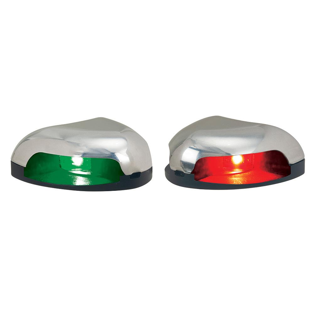 PERKO 0626DP0STS RED/GREEN HORIZONTAL MOUNT SIDE LIGHT PAIR - SS - The Twister Group Tools product