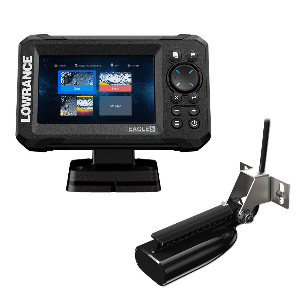 LOWRANCE 000-16111-001 Eagle 5 Combo w/SplitShot Transducer - High quality product image showing LOWRANCE 000-16111-001 Eagle 5 Combo w/SplitShot Transducer details and features