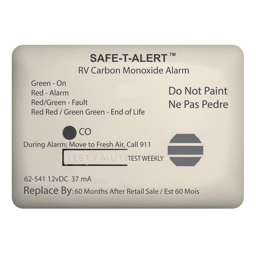 SAFE-T-ALERT 62-541-WT 62 Series Carbon Monoxide Alarm - 12V - RV Surface Mount - White - High quality product image showing SAFE-T-ALERT 62-541-WT 62 Series Carbon Monoxide Alarm - 12V - RV Surface Mount - White details and features