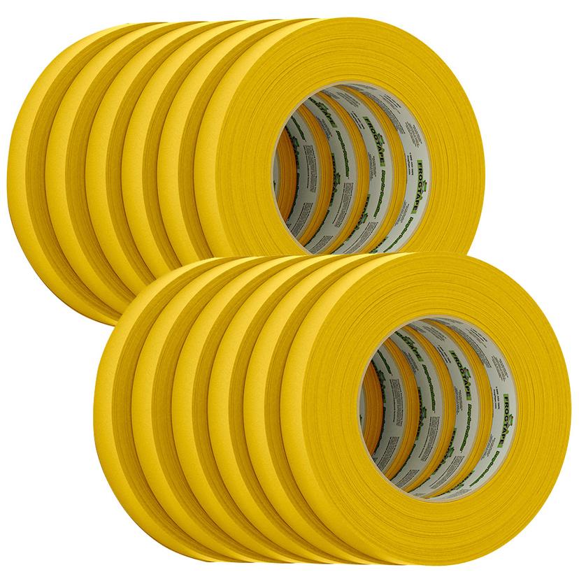 FROGTAPE 105545 CP 225 Medium-High Adhesion Masking Tape - 18MM x 55M x 8-Pack - Gold - Rated for 225 degrees F