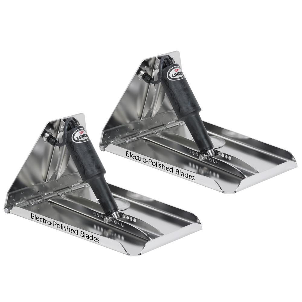 LENCO 15045-101 17 INCH X 12 INCH EXTREME DUTY PERFORMANCE TRIM TAB KIT WITHOUT SWITCH KIT 12V - The Twister Group Tools product