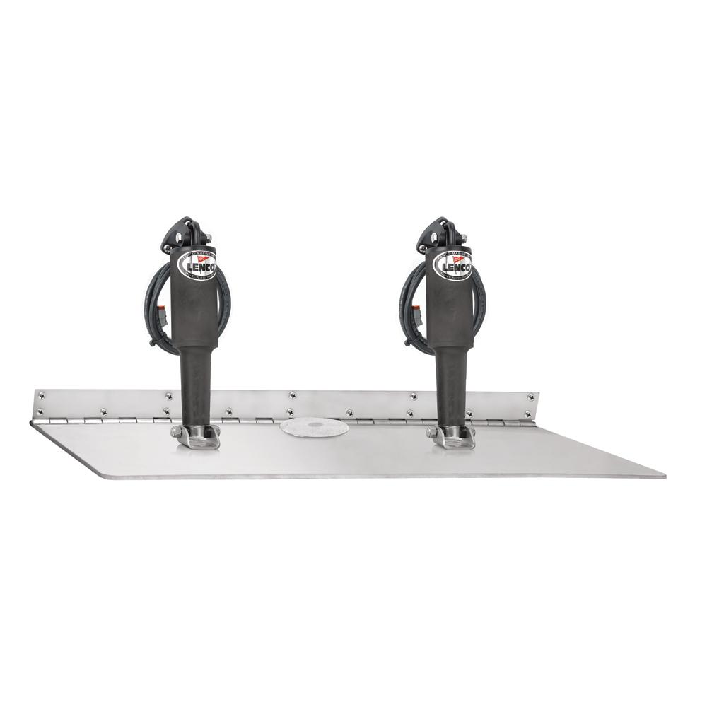 LENCO 15023-101 16 INCH x 30 INCH Dual Actuator Super Strong Trim Tab Kit w/o Switch Kit 12V - The Twister Group Tools product