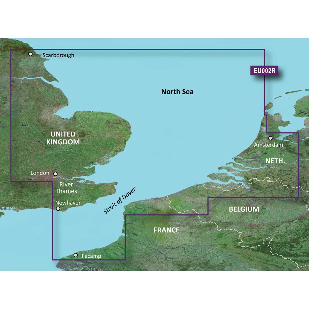 GARMIN 010-C0761-00 BLUECHART G2 VISION HD - VEU002R - DOVER TO AMSTERDAM & ENGLAND SOUTHEAST - MICROSD/SD - High quality product image showing GARMIN 010-C0761-00 BLUECHART G2 VISION HD - VEU002R - DOVER TO AMSTERDAM & ENGLAND SOUTHEAST - MICROSD/SD details and features