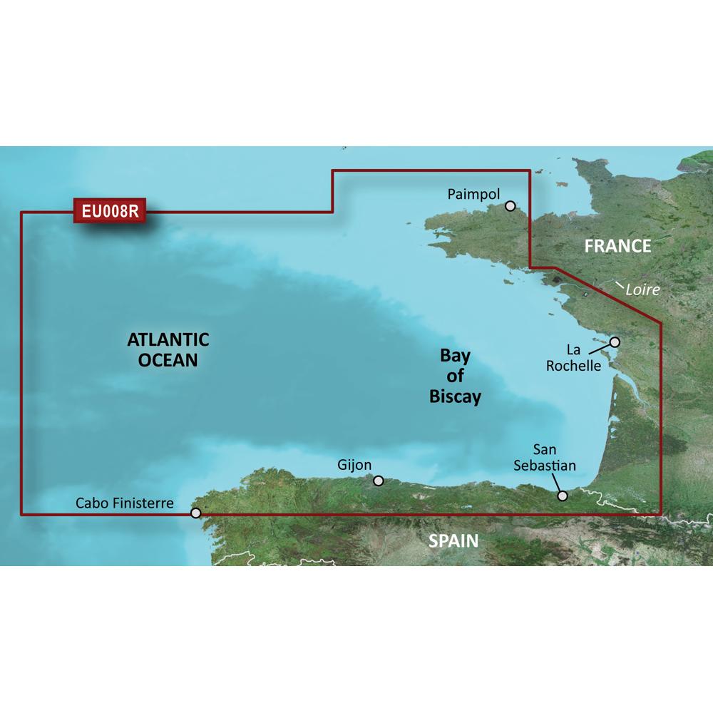 GARMIN 010-C0766-00 BLUECHART G2 VISION HD - VEU008R - BAY OF BISCAY - MICROSD;/SD - High quality product image showing GARMIN 010-C0766-00 BLUECHART G2 VISION HD - VEU008R - BAY OF BISCAY - MICROSD;/SD details and features