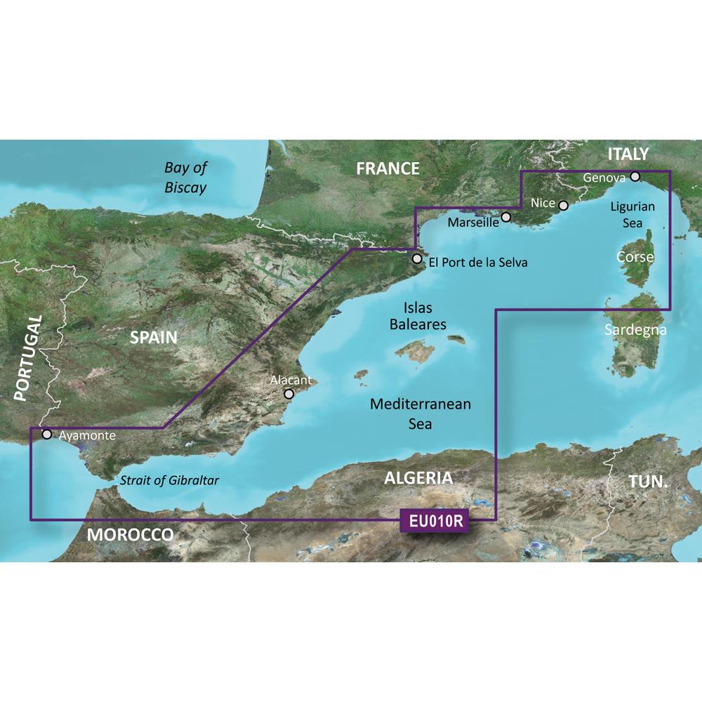 GARMIN 010-C0768-00 BLUECHART G2 VISION HD - VEU010R - SPAIN, MEDITERRANEAN COAST - MICROSD;/SD - The Twister Group Tools product