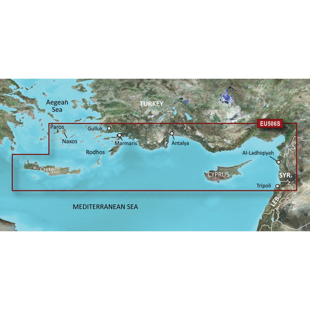 GARMIN 010-C0850-00 BLUECHART G2 VISION HD - VEU506S - CRETE TO CYPRUS - MICROSD;/SD - High quality product image showing GARMIN 010-C0850-00 BLUECHART G2 VISION HD - VEU506S - CRETE TO CYPRUS - MICROSD;/SD details and features