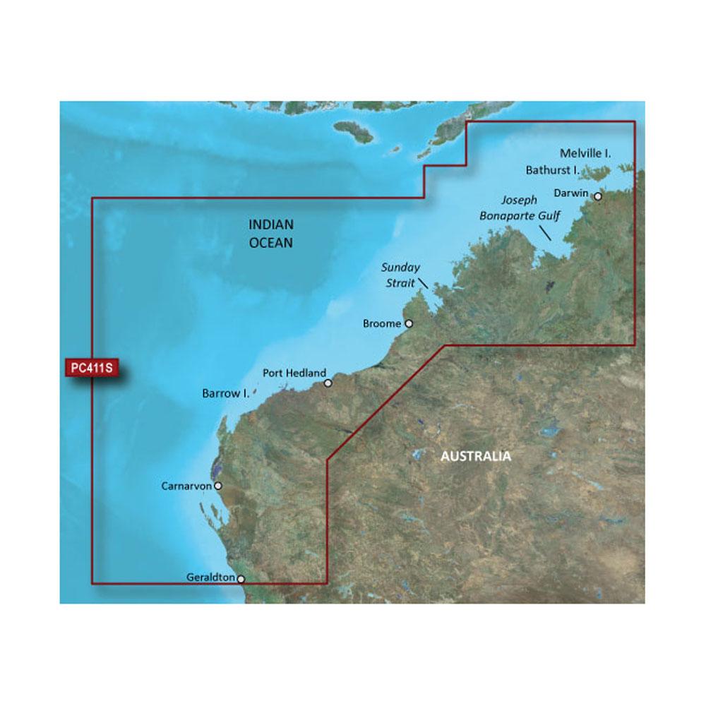 GARMIN 010-C0869-00 BLUECHART G2 VISION HD - VPC411S - GERALDTON - DARWIN - MICROSD/SD - The Twister Group Tools product