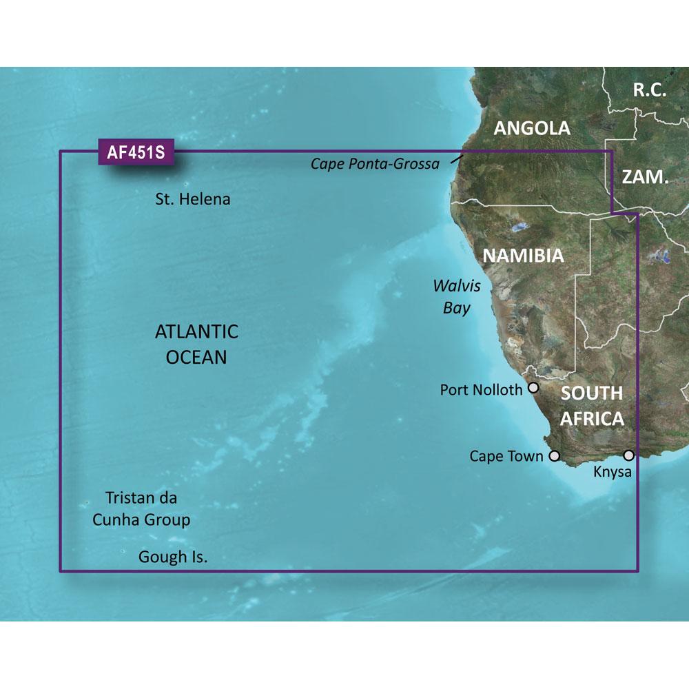 GARMIN 010-C0751-00 BLUECHART G2 VISION HD - VAF451S - NAMIBIA - KNYSNA, SA - MICROSD/SD - High quality product image showing GARMIN 010-C0751-00 BLUECHART G2 VISION HD - VAF451S - NAMIBIA - KNYSNA, SA - MICROSD/SD details and features