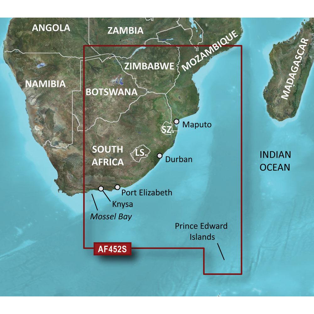 GARMIN 010-C0752-00 BLUECHART G2 VISION HD - VAF452S - KNYSNA, SA TO BEIRA, MZ - MICROSD/SD - The Twister Group Tools product