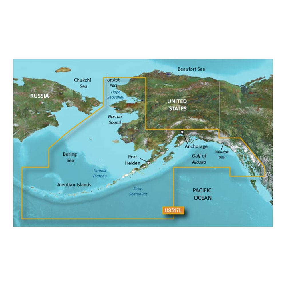 GARMIN 010-C0887-00 BLUECHART G2 VISION HD - VUS517L - ALASKA SOUTH - MICROSD/SD - High quality product image showing GARMIN 010-C0887-00 BLUECHART G2 VISION HD - VUS517L - ALASKA SOUTH - MICROSD/SD details and features