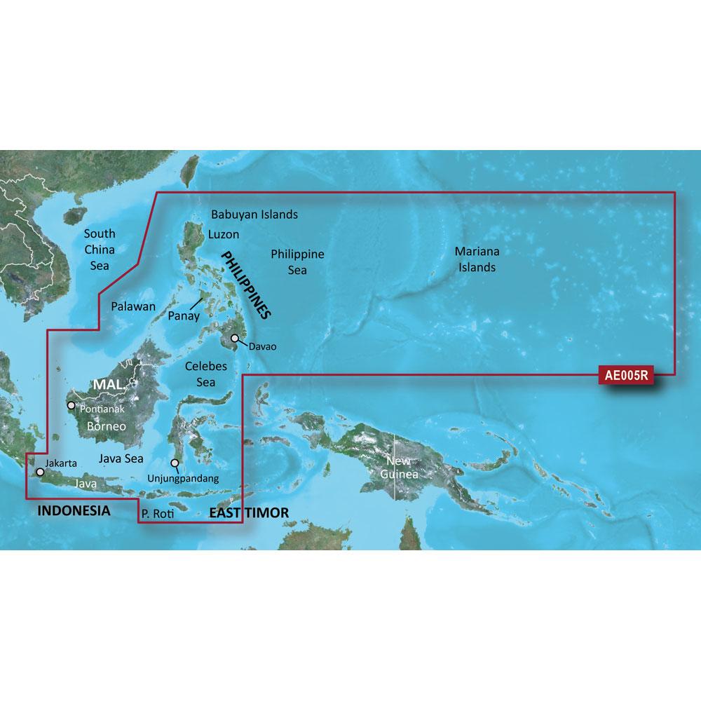 GARMIN 010-C0880-00 BLUECHART G2 VISION HD - VAE005R - PHILIPPINES - JAVA MARIANA IS. - MICROSD/SD - The Twister Group Tools product