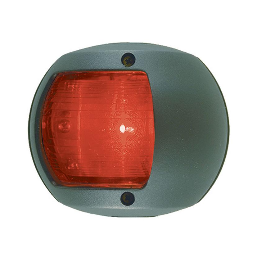 PERKO 0170BP0DP3 LED SIDE LIGHT - RED - 12V - BLACK PLASTIC HOUSING