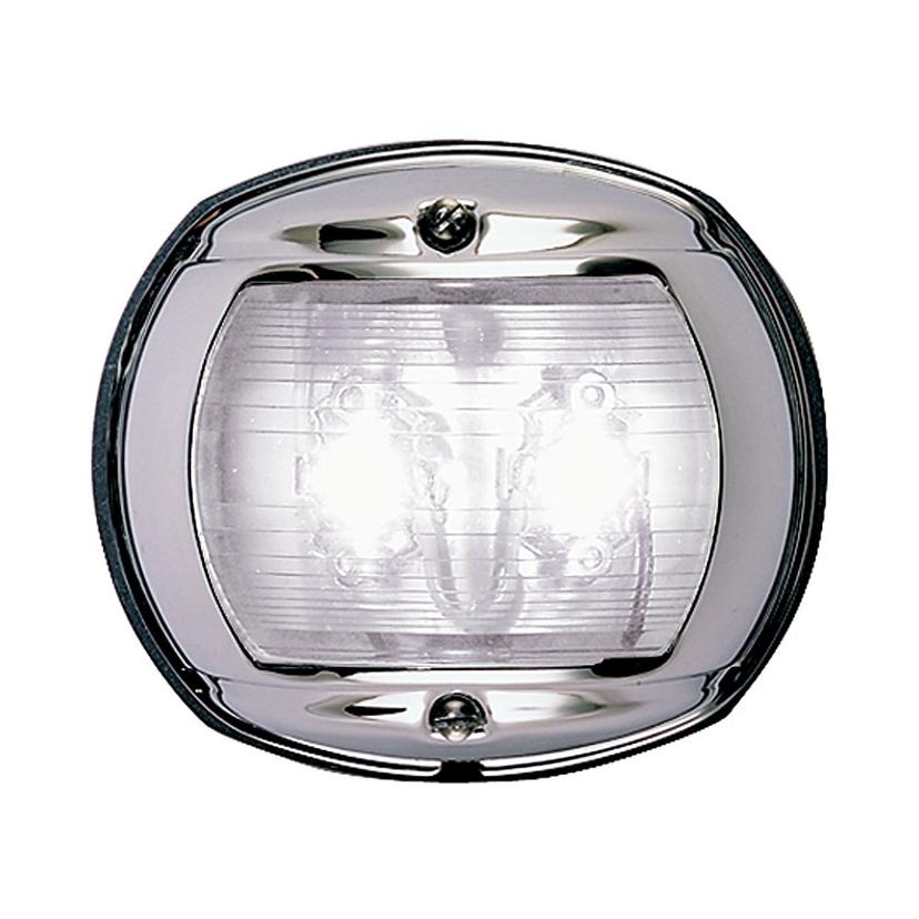PERKO 0170MSNDP3 LED STERN LIGHT - WHITE - 12V - CHROME PLATED HOUSING