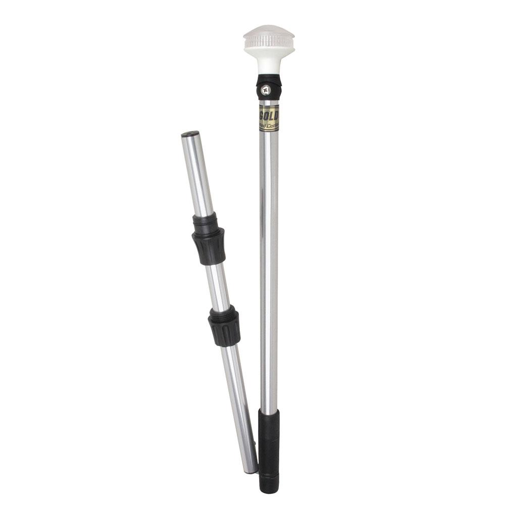 PERKO 1348DP6CHR OMEGA SERIES UNIVERSAL LED POLE LIGHT - 48 INCH WITH FOLD IN HALF POLE - The Twister Group Tools product