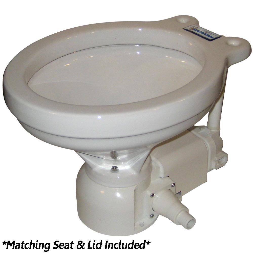 RARITAN 160HI012 SEA ERA HOUSEHOLD ELECTRIC TOILET - INTEGRAL SEA WATER - STRAIGHT & 90° DISCHARGE - 12V - The Twister Group Tools product