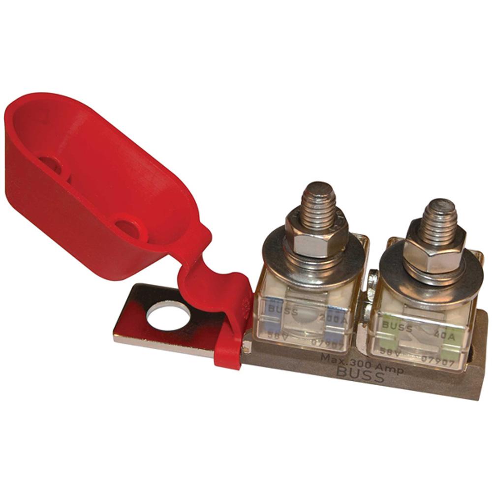BLUE SEA 2151 TERMINAL FUSE BLOCK - 3/8 INCH MOUNTING HOLE - 2 TERMINAL STUDS - The Twister Group Tools product