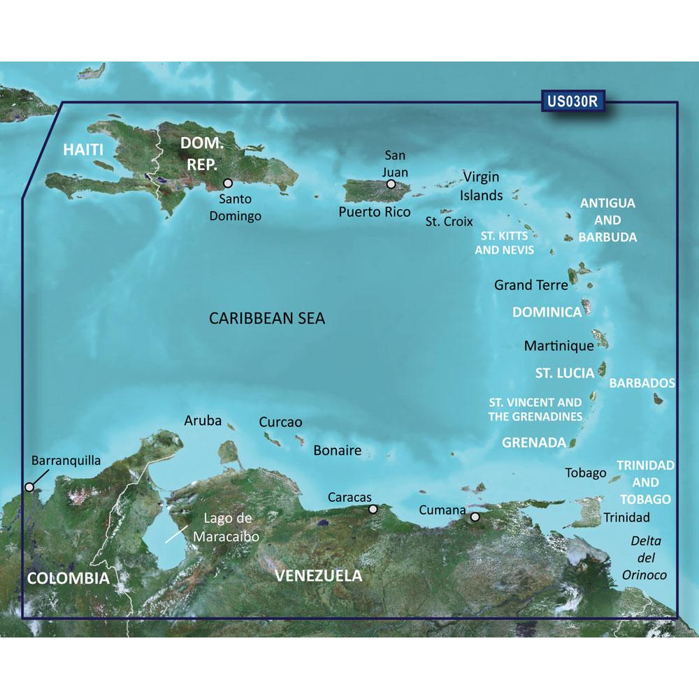 GARMIN 010-C0731-20 BLUECHART G2 HD - HXUS030R - SOUTHEAST CARIBBEAN - MICROSD/SD - The Twister Group Tools product