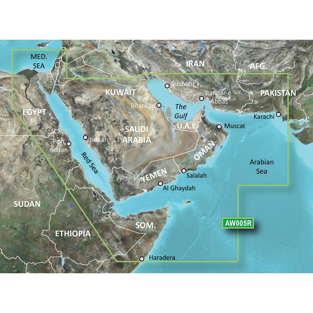 GARMIN 010-C0924-20 BLUECHART G2 HD - HAW005R - THE GULF & RED SEA - MICROSD/SD - High quality product image showing GARMIN 010-C0924-20 BLUECHART G2 HD - HAW005R - THE GULF & RED SEA - MICROSD/SD details and features