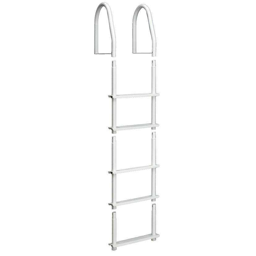 DOCK EDGE 2105-F FIXED 5 STEP LADDER BIGHT WHITE GALVALUME