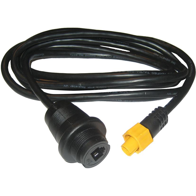 SIMRAD 000-0127-56 ETHERNET ADAPTER CABLE YELLOW - 5P MALE TO RJ45 FEMALE - 2M - Product image