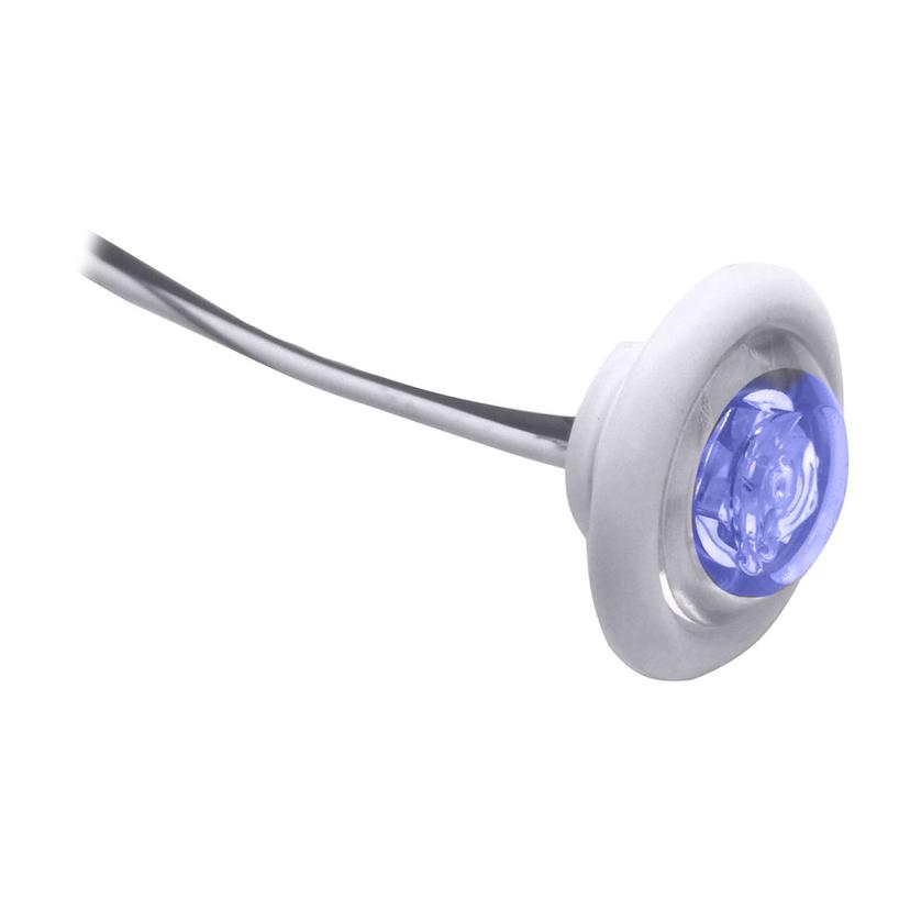 INNOVATIVE LIGHTING 011-2540-7 LED BULKHEAD/LIVEWELL LIGHT INCHTHE SHORTIE INCH BLUE LED WITH WHITE GROMMET