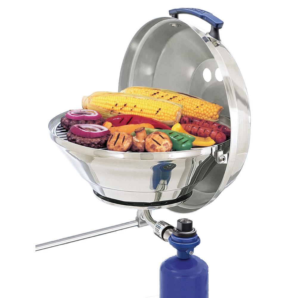 MAGMA A10-205 MARINE KETTLE GAS GRILL ORIGINAL 15 INCH WITH HINGED LID - High quality product image showing MAGMA A10-205 MARINE KETTLE GAS GRILL ORIGINAL 15 INCH WITH HINGED LID details and features