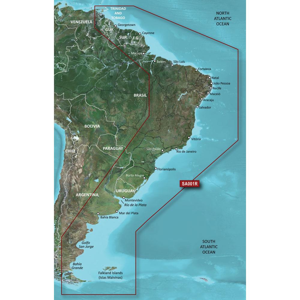 GARMIN 010-C1062-20 BLUECHART G2 HD - HXSA001R - SOUTH AMERICA EAST COAST - MICROSD/SD - High quality product image showing GARMIN 010-C1062-20 BLUECHART G2 HD - HXSA001R - SOUTH AMERICA EAST COAST - MICROSD/SD details and features