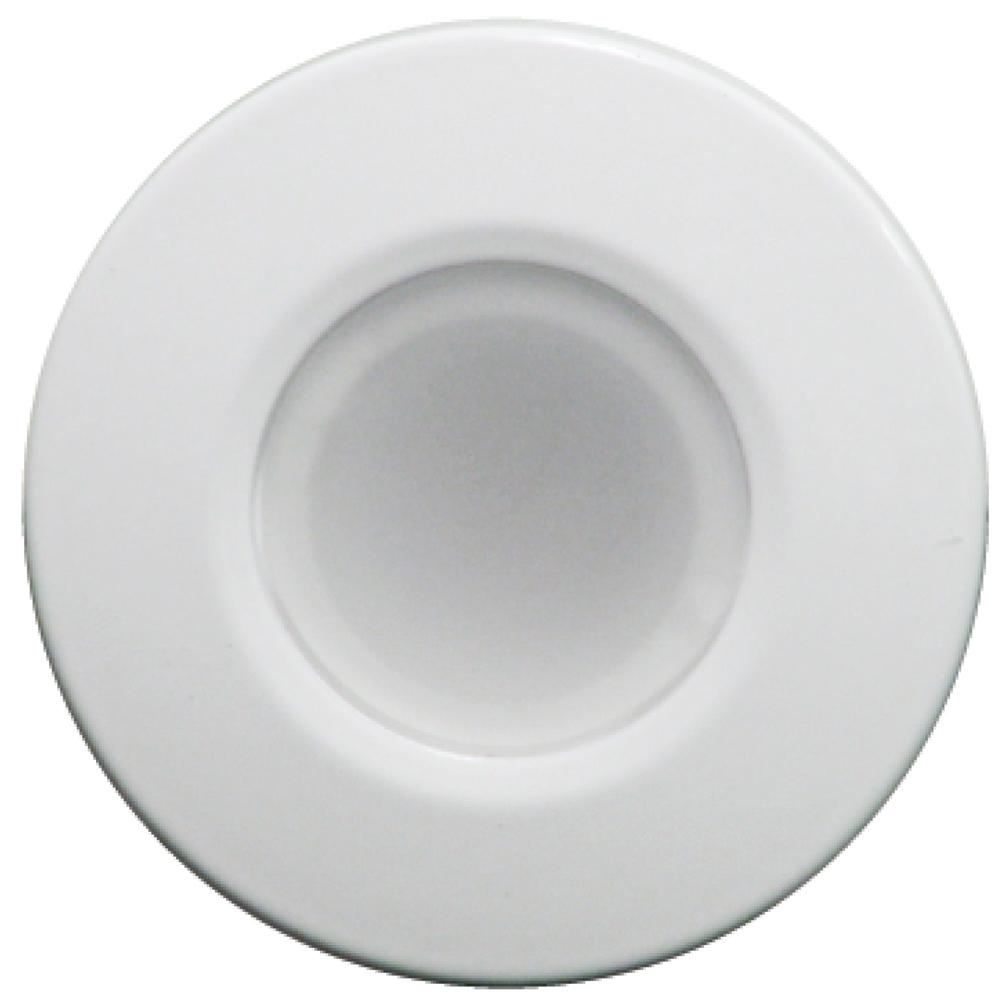 LUMITEC 112521 ORBIT - FLUSH MOUNT DOWN LIGHT - WHITE FINISH - 2-COLOR BLUE/WHITE DIMMING - High quality product image showing LUMITEC 112521 ORBIT - FLUSH MOUNT DOWN LIGHT - WHITE FINISH - 2-COLOR BLUE/WHITE DIMMING details and features